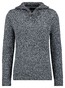 Ragman Troyer Zip Cotton Knit Pullover Elbow Patches Trui Asphalt