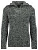 Ragman Troyer Zip Cotton Knit Pullover Elbow Patches Trui Grijs
