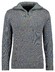 Ragman Troyer Zip Cotton Knit Pullover Elbow Patches Trui Multicolor