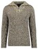 Ragman Troyer Zip Cotton Knit Pullover Elbow Patches Trui Oker-Grijs