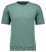 Ragman Two-Tone Short Sleeve Round Neck Sweat Trui Groen