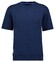 Ragman Two-Tone Short Sleeve Round Neck Sweat Trui Jeans Blauw
