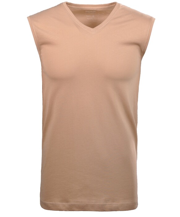Ragman Uni Bodywear Single Jersey 2Pack Ondermode Pale Taupe