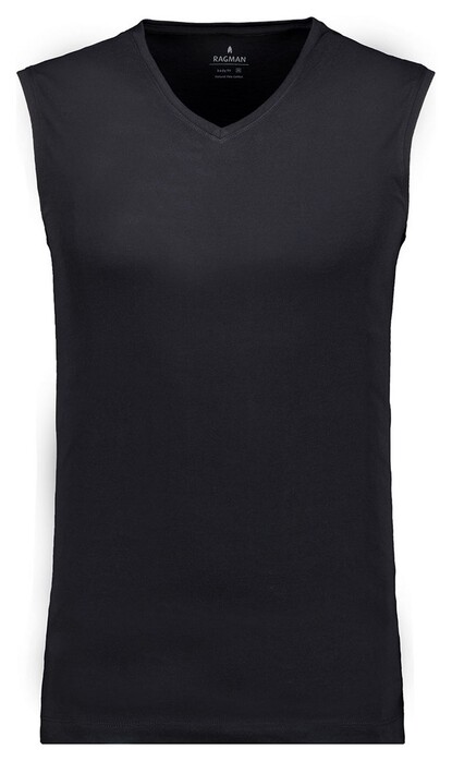 Ragman Uni Bodywear Single Jersey 2Pack Ondermode Zwart