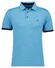 Ragman Uni Color Piqué Dry Fit Finish Polo Blauw Melange