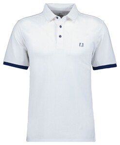 Ragman Uni Color Piqué Dry Fit Finish Polo Wit