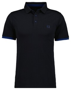 Ragman Uni Color Piqué Dry Fit Finish Polo Zwart