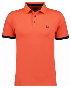 Ragman Uni Color Piqué Dry Fit Finish Poloshirt Coral