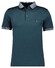 Ragman Uni Contrast Detail Mercerized Cotton Polo Donker Groen