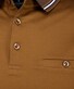 Ragman Uni Contrast Detail Mercerized Cotton Polo Walnut