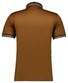 Ragman Uni Contrast Detail Mercerized Cotton Polo Walnut