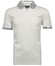 Ragman Uni Contrast Detail Mercerized Cotton Polo Wit