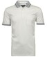 Ragman Uni Contrast Detail Mercerized Cotton Polo Wit