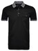 Ragman Uni Contrast Detail Mercerized Cotton Polo Zwart