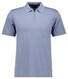 Ragman Uni Easy Care Zipper Poloshirt Pima Cotton Mix Blauwgrijs