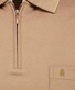 Ragman Uni Easy Care Zipper Poloshirt Pima Cotton Mix Chestnut