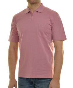 Ragman Uni Easy Care Zipper Poloshirt Pima Cotton Mix Hummer