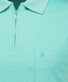 Ragman Uni Easy Care Zipper Poloshirt Pima Cotton Mix Light Jade