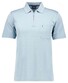 Ragman Uni Easy Care Zipper Poloshirt Pima Cotton Mix Mint Blue
