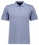 Ragman Uni Easy Care Zipper Poloshirt Pima Cotton Mix Polo Blauwgrijs