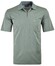 Ragman Uni Easy Care Zipper Poloshirt Pima Cotton Mix Polo Rietgroen