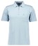 Ragman Uni Easy Care Zipper Poloshirt Pima Cotton Mix Poloshirt Mint Blue
