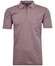 Ragman Uni Easy Care Zipper Poloshirt Pima Cotton Mix Poloshirt Vintage Red