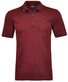 Ragman Uni Easy Care Zipper Poloshirt Pima Cotton Mix Rood