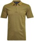 Ragman Uni Easy Care Zipper Poloshirt Pima Cotton Mix Terra