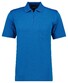 Ragman Uni Easy Care Zipper Poloshirt Pima Cotton Mix Turquoise