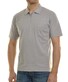 Ragman Uni Easy Care Zipper Poloshirt Pima Cotton Mix Zilvergrijs
