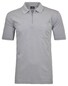 Ragman Uni Easy Care Zipper Poloshirt Pima Cotton Mix Zilvergrijs