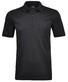 Ragman Uni Easy Care Zipper Poloshirt Pima Cotton Mix Zwart