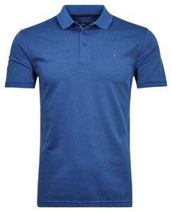 Ragman Uni Polo Light Cotton Mix Blue Melange