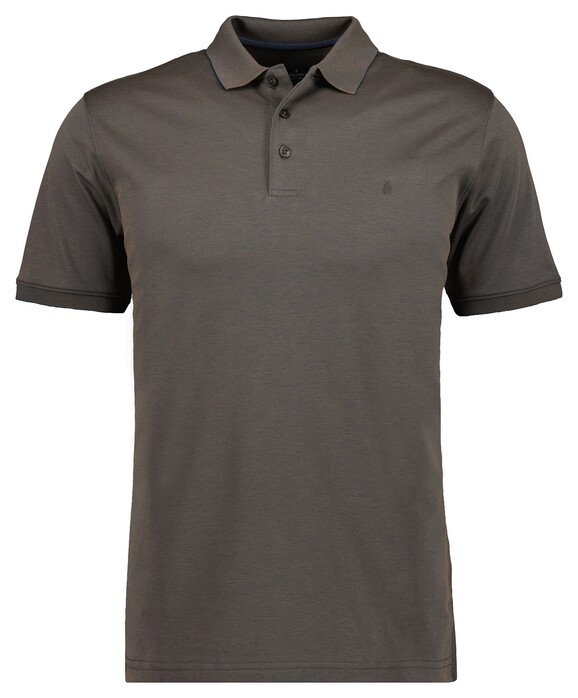 Ragman Uni Polo Light Cotton Mix Donker Taupe