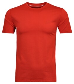 Ragman Uni Round Neck Keep Dry Finish T-Shirt Rood