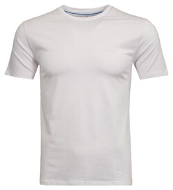 Ragman Uni Round Neck Keep Dry Finish T-Shirt Wit