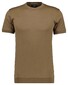Ragman Uni Round Neck Pima Cotton with Cuffs T-Shirt Chestnut