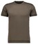 Ragman Uni Round Neck Pima Cotton with Cuffs T-Shirt Mocca