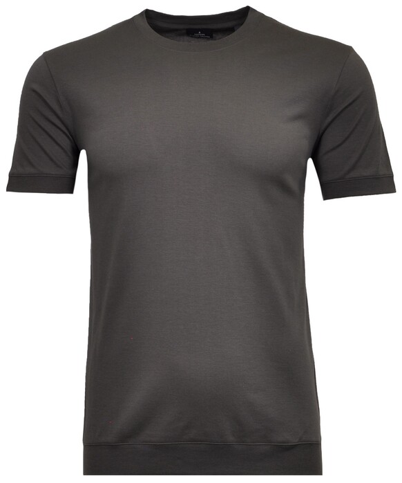 Ragman Uni Round Neck Pima Cotton with Cuffs T-Shirt Slate