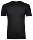 Ragman Uni Round Neck Pima Cotton with Cuffs T-Shirt Zwart