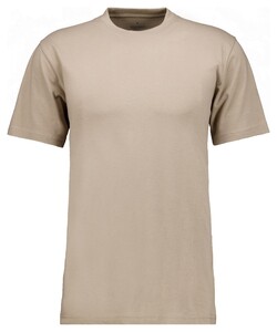 Ragman Uni Round Neck Single Jersey T-Shirt Walnut