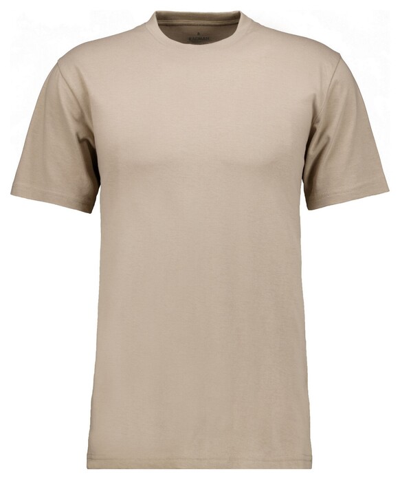 Ragman Uni Round Neck Single Jersey T-Shirt Walnut