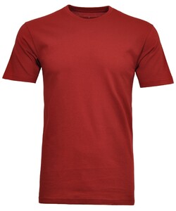 Ragman Uni Round Neck Single Jersey T-Shirt Wijnrood