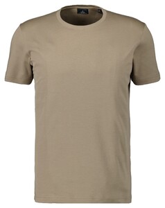 Ragman Uni Solid Round Neck Pima Cotton T-Shirt Licht Beige
