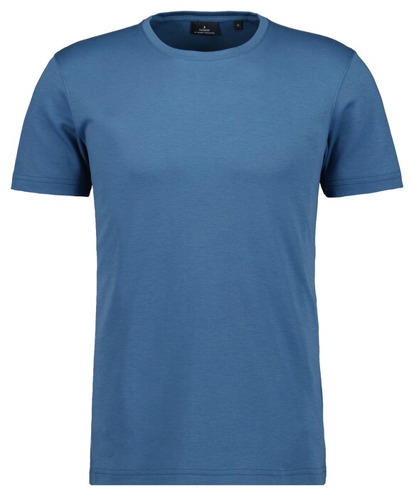 Ragman Uni Solid Round Neck Pima Cotton T-Shirt Royal Blue