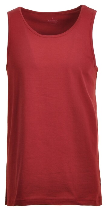 Ragman Uni Tank Top Single Jersey Ondermode Dark Wine Red
