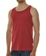 Ragman Uni Tank Top Single Jersey Ondermode Dark Wine Red