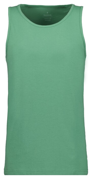 Ragman Uni Tank Top Single Jersey Ondermode Grasgroen