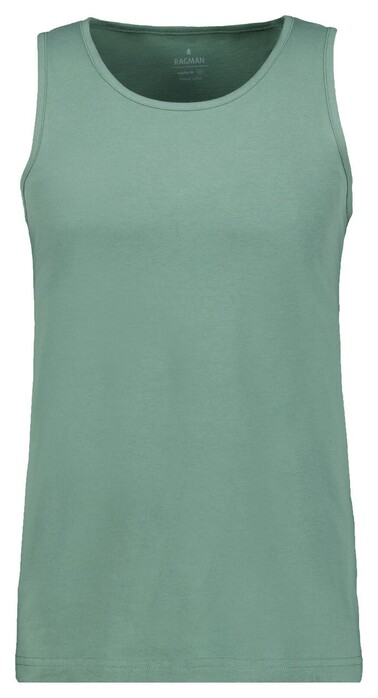 Ragman Uni Tank Top Single Jersey Ondermode Groen